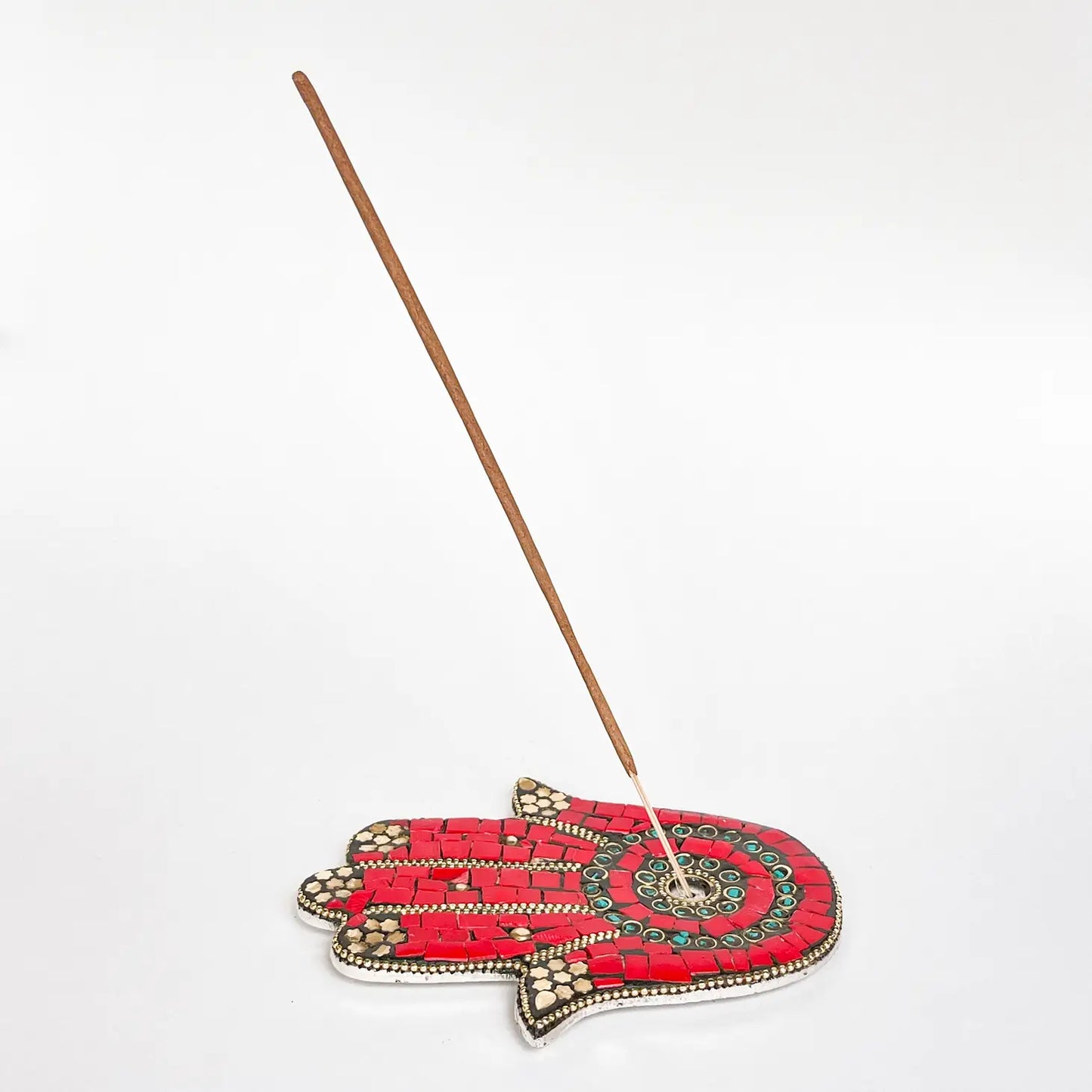 Hamsa Hand Red - Incense Holder