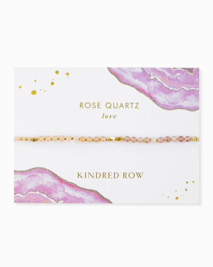Rose Quartz Healing Gemstone Stacking Bracelet