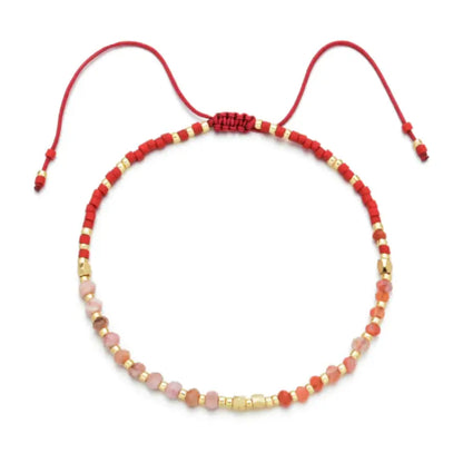 Sunstone Healing Gemstone Stacking Bracelet
