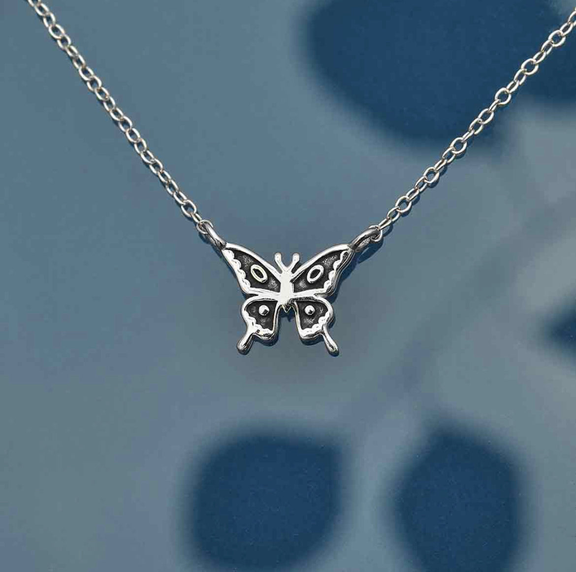 Sterling Silver Butterfly Necklace