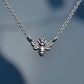 Sterling Silver Carded Tiny Bee Necklace